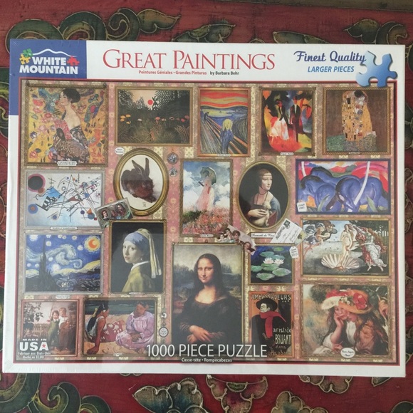 1000 Piece Jigsaw Puzzle- GREAT PAINTINGS - Picture 3 of 9